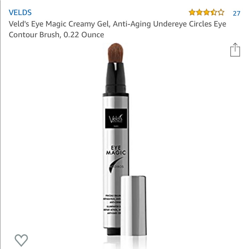 Eye concealer cream with brush lot of 3